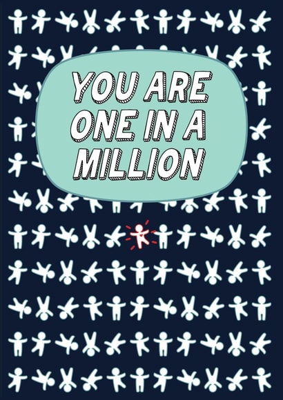 one in a million one of a kind Valentines Day Card 21241 created by Rachel Russell