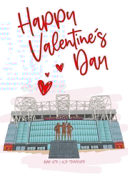 manchester united man utd Valentines Day Card 46967 created by Moo & Snip