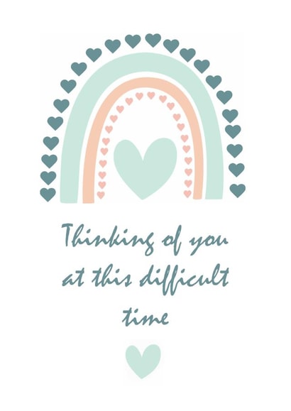 Hearts rainbow Love & Friendship Card 20170 created by Shereen M Designs