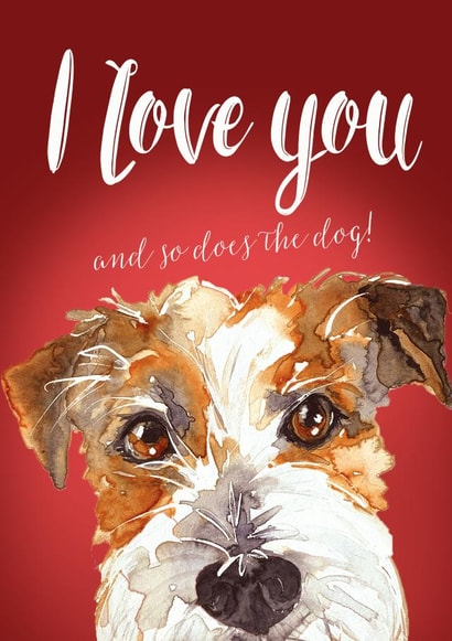 from the dog Jack Valentines Day Card 1610 created by Jo Scott Art