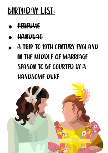 Bridgerton Eloise Birthday Card 21197 created by Amy Farrar