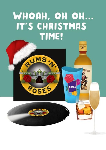 Guns N Roses Valentine's Card created by Courtney