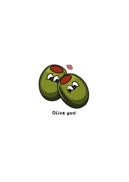 Olive You Valentines Day Card 18681 created by Rebecca Thorp