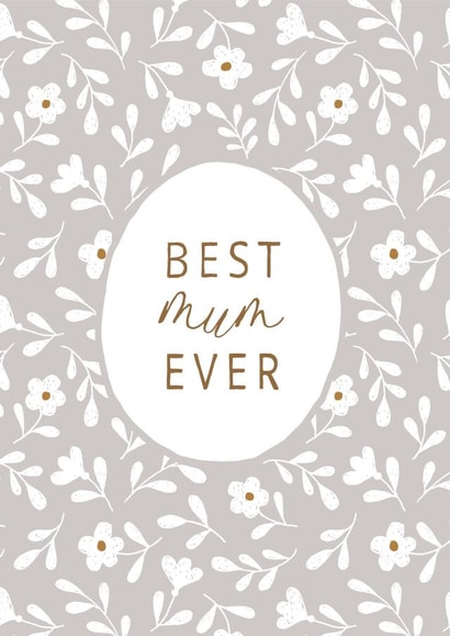 Ditsy floral best mum card created by Gooseberry Moon