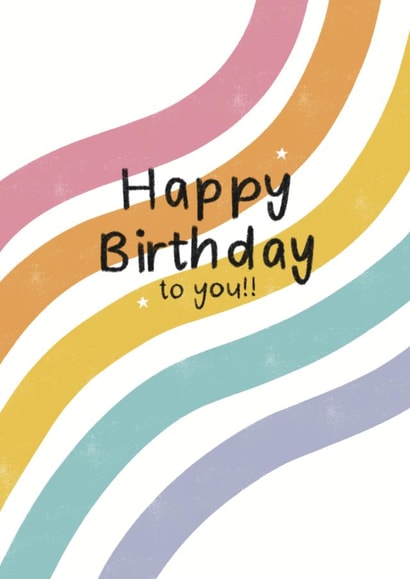 colourful typography Birthday Card 21276 created by Aspyn + Elodie
