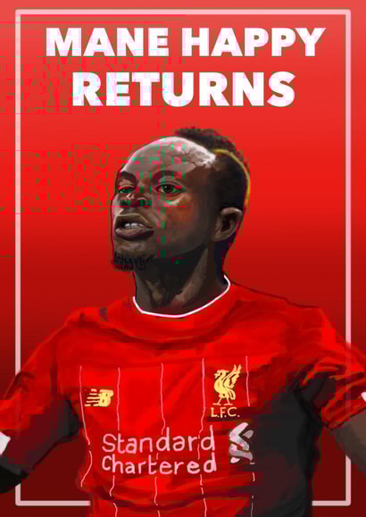 Mane Sadio mane Birthday Card 16147 created by The noble savage