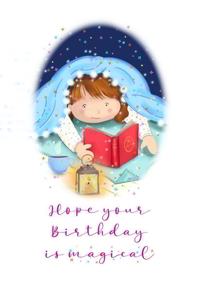 Bookish Birthday in the reading den! created by Little Cat Creates