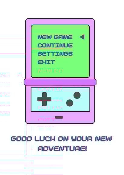 gameboy gamer New Job Card 14865 created by Cat B Designs