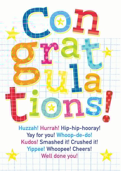 Colourful Congratulations Card created by Half-Bee