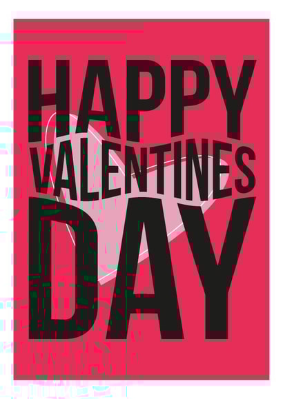 love heart Valentines Day Card 21048 created by Ruth Cole