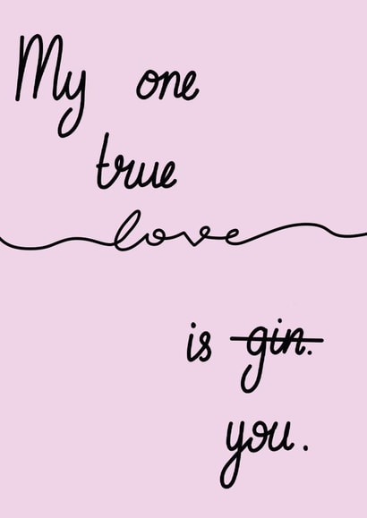 Gin Love Valentines Day Card 36275 created by DawnOfTheDom