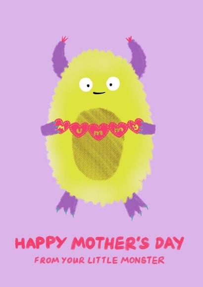 Monster mummy Mothers Day Card 44777 created by Get The Party Crafted