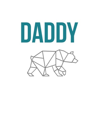 bear from the kids Father's Day Card 47061 created by E & K Designs 