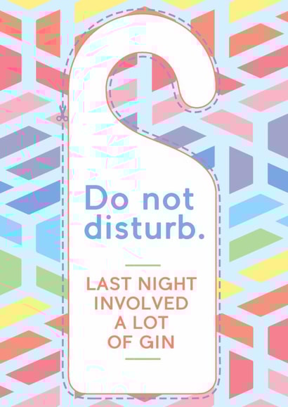 Planning ahead for gin-based celebrations with FREE door hanger... created by JosieOnTheRun