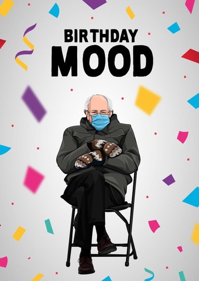 bernie sanders Birthday Card 16199 created by All Things Banter