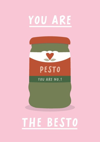 pesto no.1 Love & Friendship Card 7406 created by Rumble Cards