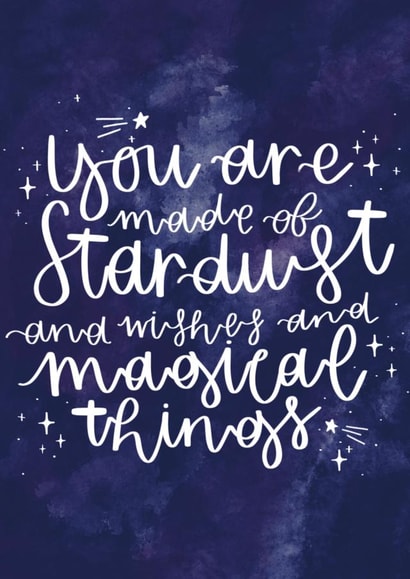 stardust stars Love & Friendship Card 20080 created by Megan Dawson