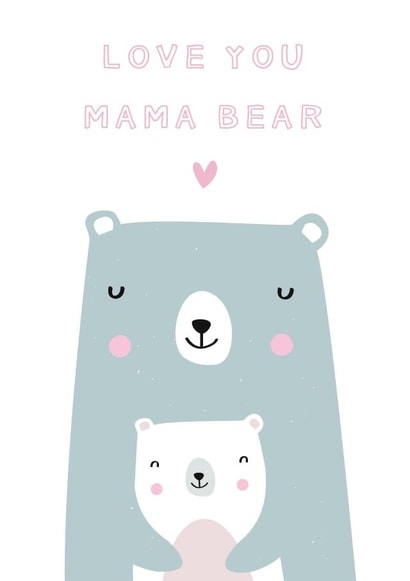 love you mama bear Mothers Day Card 16475 created by Jessica Eyre
