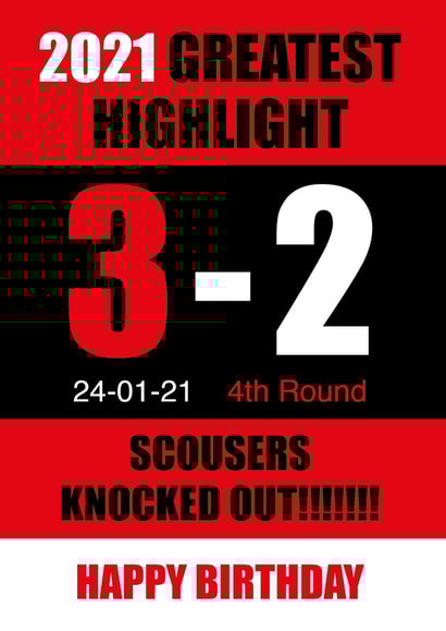 manchester football Birthday Card 32030 created by Fantastical Cards