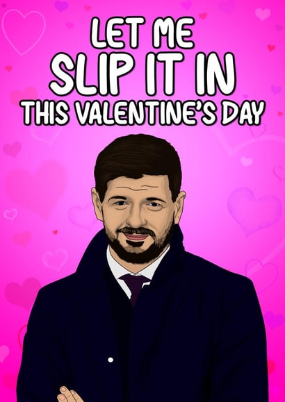 Steven Gerrard Liverpool Valentines Day Card 46622 created by The Sport Rag