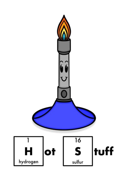 Hot Stuff Bunsen Burner  created by Beany Geek