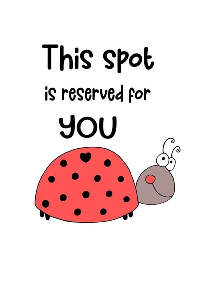 ladybug ladybird Valentines Day Card 18168 created by Wild Housecat Designs