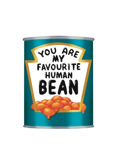 Bean Favourite human Valentines Day Card 47083 created by Mary Axon-Smith