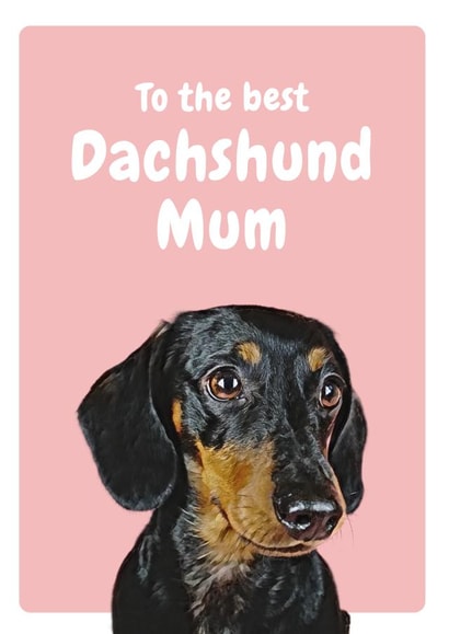 Card for a Dachshund Mum created by Studio Woof