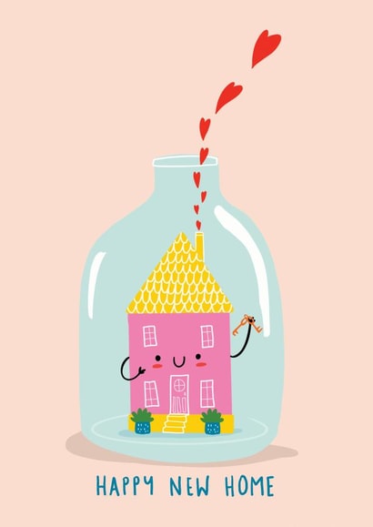 new home moving New Home Card 20532 created by NICHOLA COWDERY ILLUSTRATIONS 