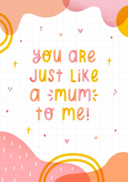 Just like a mum to me card created by Joanne Hawker