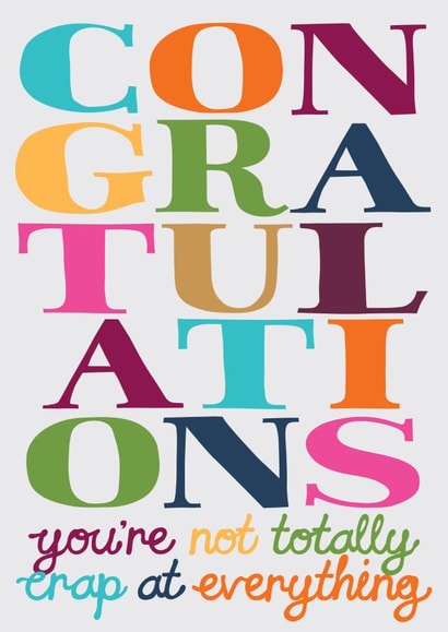 Congrats You're Congratulations Card 20243 created by Dan McFadden