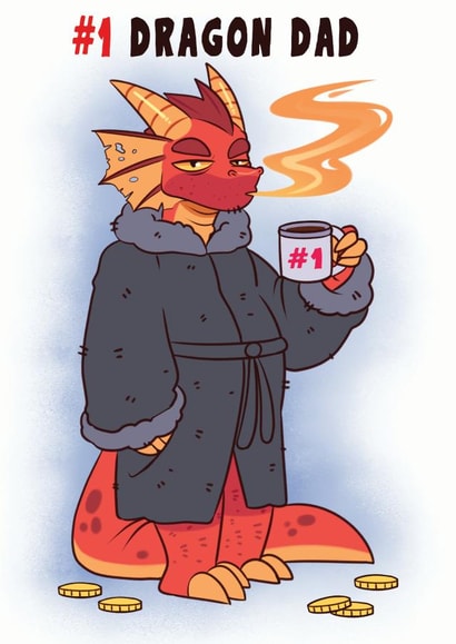 dragon dad Father's Day Card 37755 created by Chantelle Carney