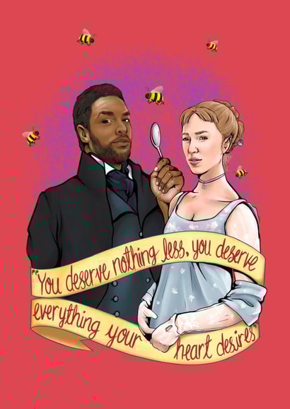 bridgerton Duchess Valentines Day Card 11310 created by Happy Rose