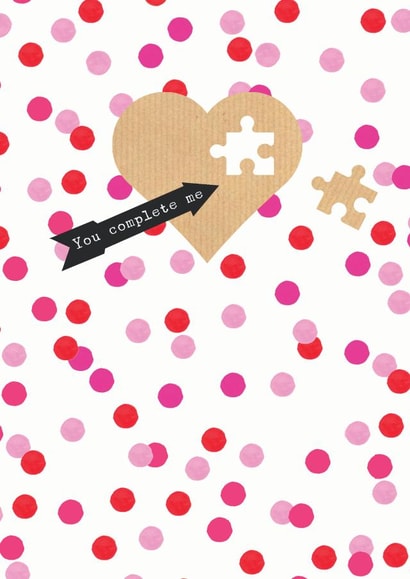 Puzzel Piece Valentines Day Card 6096 created by YTR Studios (Yasmin Tara)