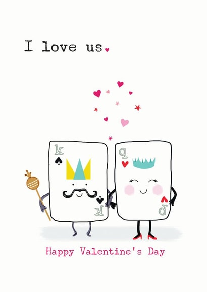 King Queen Valentines Day Card 6101 created by YTR Studios (Yasmin Tara)