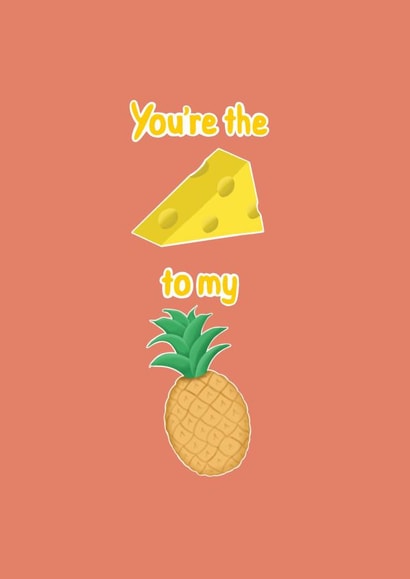 cheese pineapple Love & Friendship Card 46912 created by Peg and Folly Designs