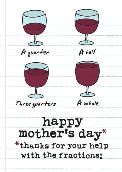 wine alcohol Mothers Day Card 28339 created by Mrs Best Paper Co.