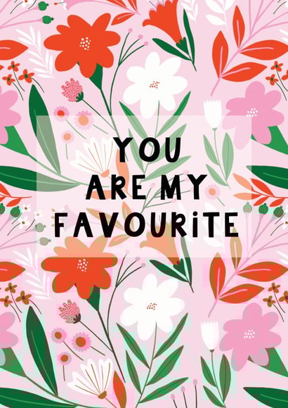 favourite love Love & Friendship Card 21350 created by Jessica Smith Illustration