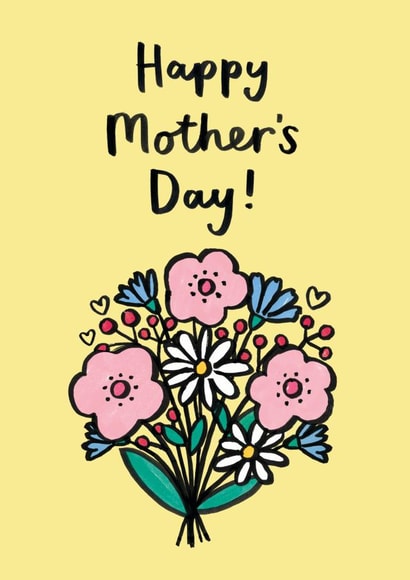flowers illustration Mothers Day Card 42996 created by Jenny Seddon