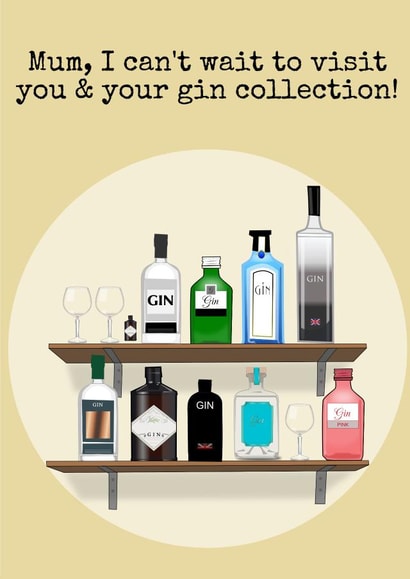 Mum Gin collection Mothers Day Card 25578 created by Doodle Dot Design Co