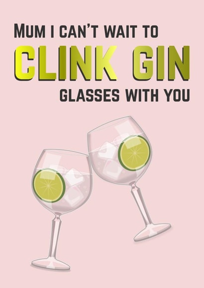 Mum Gin Mothers Day Card 25579 created by Doodle Dot Design Co