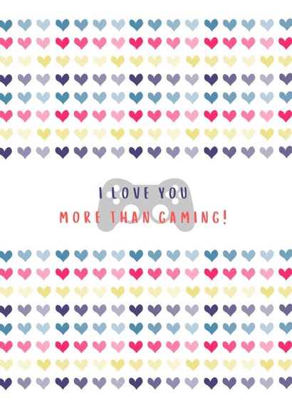 controller gaming Valentines Day Card 47119 created by Trickyy