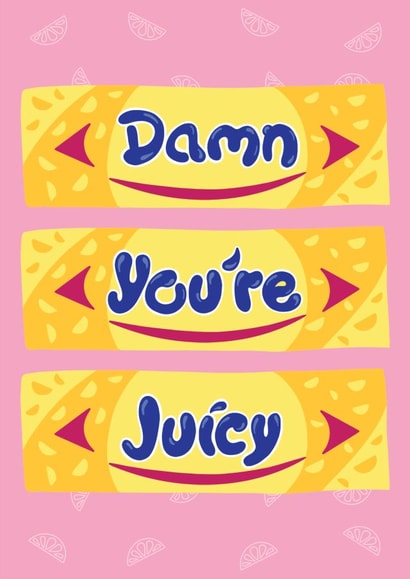 Cheeky Valentines/Anniversary 90s themes nostalgia card created by Squiggle Scribble