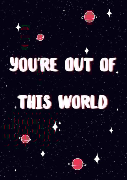 planets world Valentines Day Card 36629 created by Beth Williams