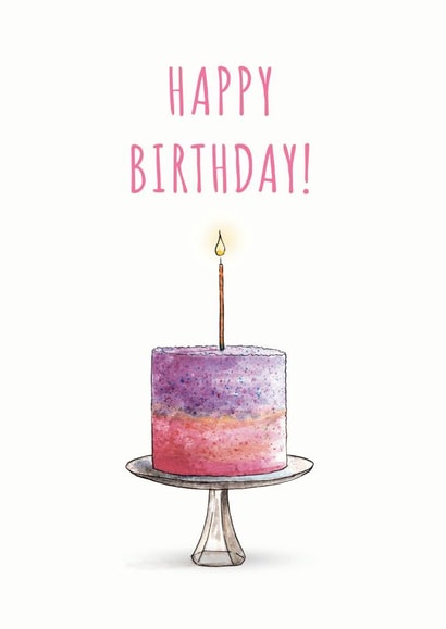 cake candle Birthday Card 23375 created by Catherine Flynn