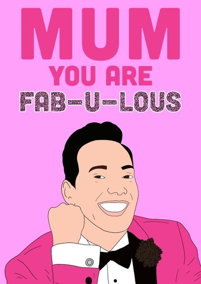 mum fabulous Mothers Day Card 43749 created by Swazzdraws