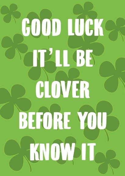 four-leaf clover clover Exams Card 17072 created by SnailMail