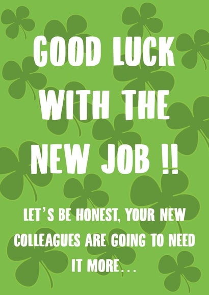 congrats congratulations New Job Card 17073 created by SnailMail