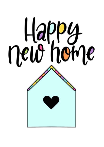 Cute House Of Love New Home Card - Happy New Home created by Mia Loves Letters
