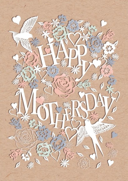 Flowers hearts Mothers Day Card 6458 created by michael cheung